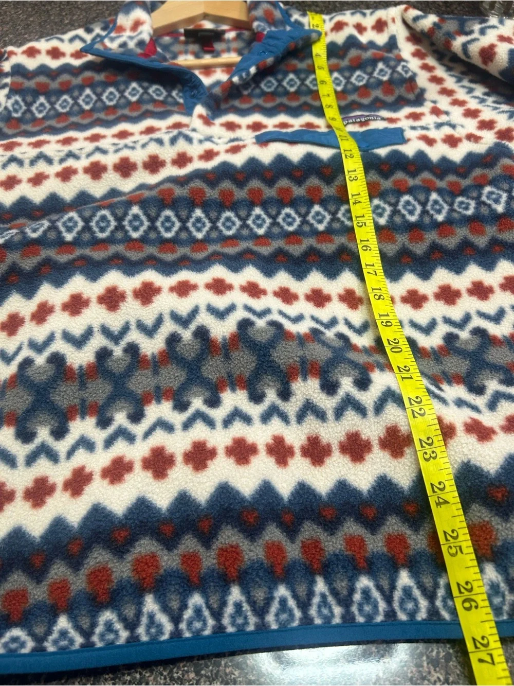 Patagonia Men’s Fair Isle Snap-T Fleece Pullover - Cream Multi